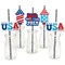Big Dot of Happiness Firecracker 4th of July - Paper Straw Decor - Red, White and Royal Blue Party Striped Decorative Straws - Set of 24
